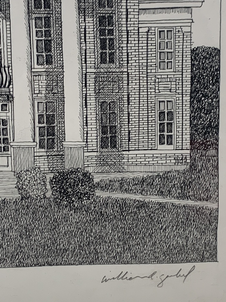 Wirt County WV Courthouse Original Pen & Ink