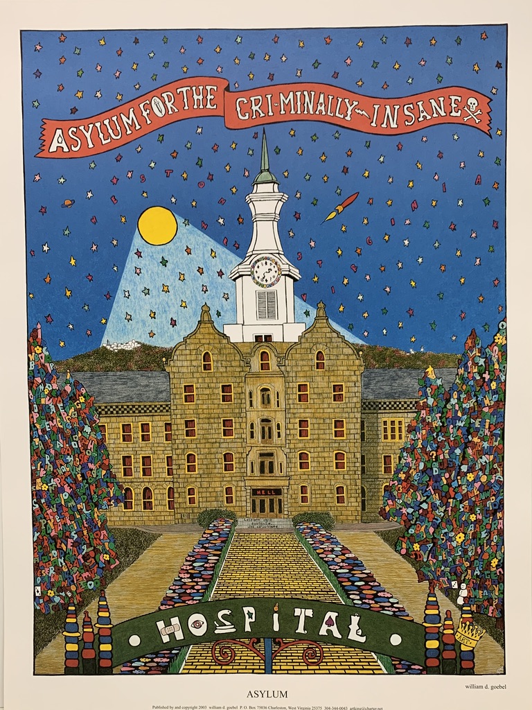 Asylum for the Criminally Insane Weston Hospital Print